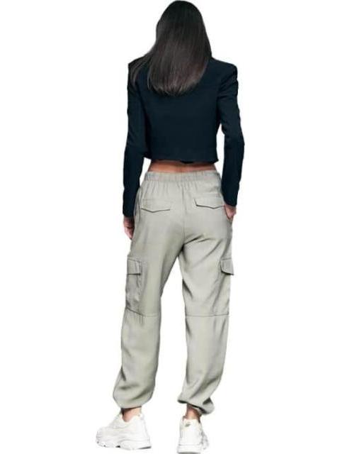 PANTALON CINTURA REGULAR VERDE OLIVO HOLLY LAND - Image 3