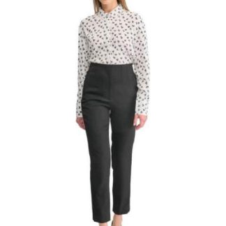 PANTALON LISO CINTURA REGULAR NEGRO HOLLY LAND