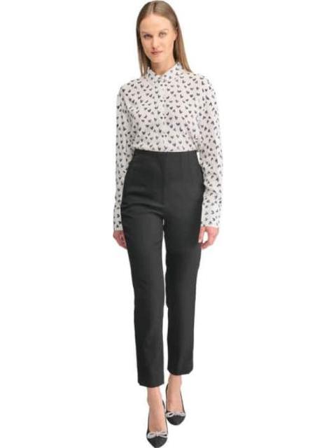 PANTALON LISO CINTURA REGULAR NEGRO HOLLY LAND