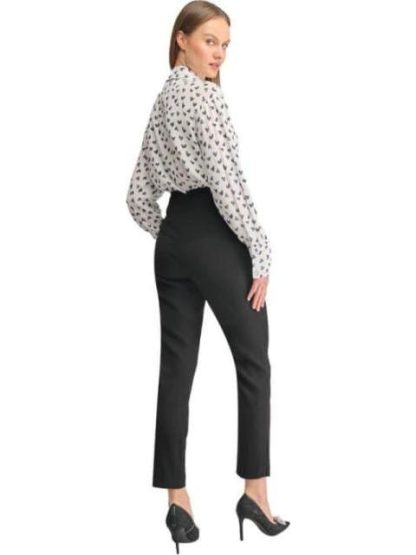 PANTALON LISO CINTURA REGULAR NEGRO HOLLY LAND - Image 2