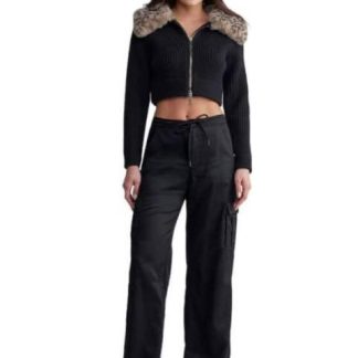PANTALON PARACHUTE NEGRO SANTA LOLA