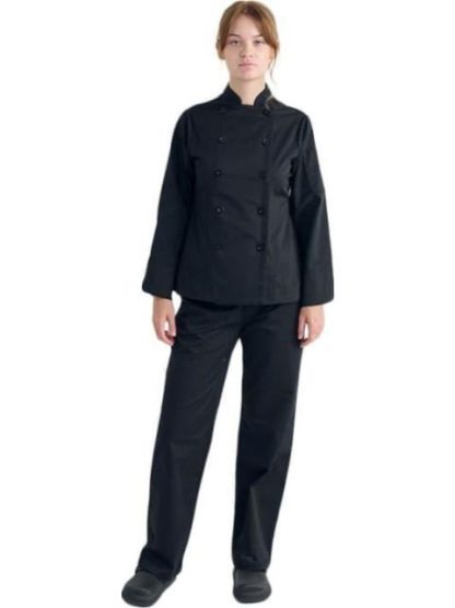 PANTALONROPA DE CHEF DAMA NEGRO VITTORIO II