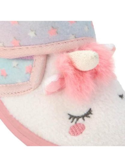 PANTUFLA BOTIN UNICORNIO BLANCO VIVIS SHOES KIDS - Image 6