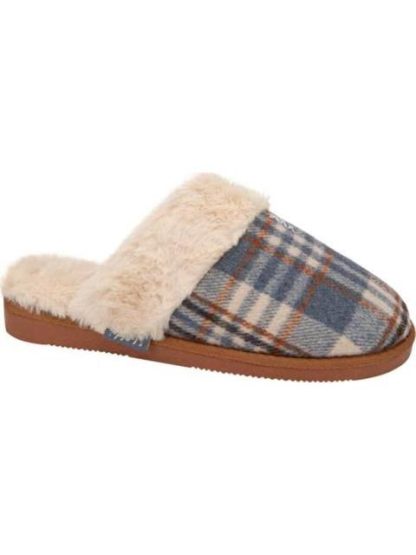 PANTUFLA DE PELUCHE AZUL SHOSH CONFORT - Image 2