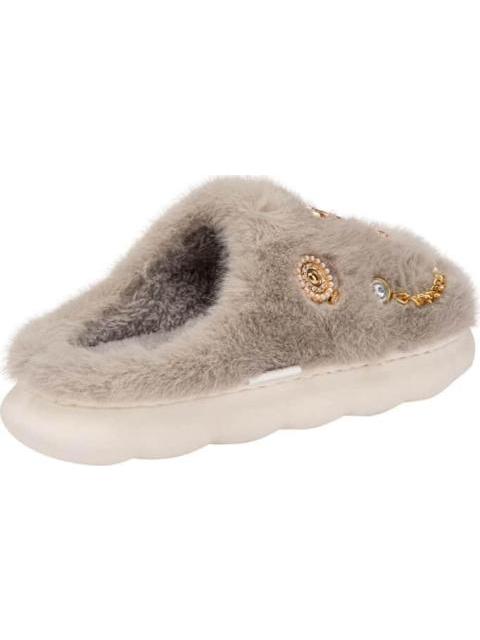 PANTUFLA DE PELUCHE GRIS SHOSH CONFORT - Image 4