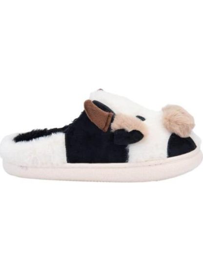 PANTUFLA VACA BLANCO/NEGRO LOVE TO LOUNGE - Image 2