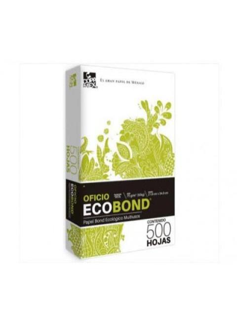 PAPEL BOND TAMANO OFICIO 75 GRAMAJE 95 BLANCURA CAJA CON 10 RESMAS DE 500 HOJAS CADA UNA 17502237370579