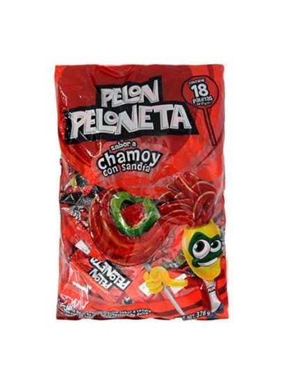 PAQUETE PELONETA DULCE DE CHAMOY CON 18 PIEZAS