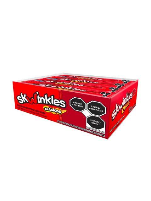 PAQUETE SKWINKLES GOMA CHAMOY CON 12 PIEZAS DE 19 GR