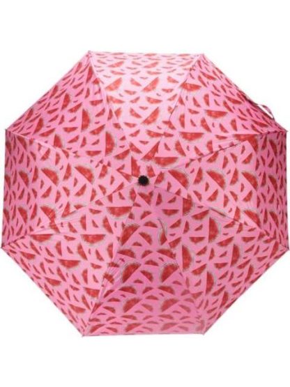 PARAGUAS PLEGABLE ESTAMPADO SANDIAS ROJO HOLLY LAND