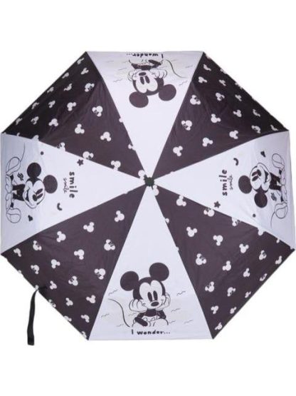 PARAGUAS PORTATIL MICKEY BLANCO/NEGRO MICKEY