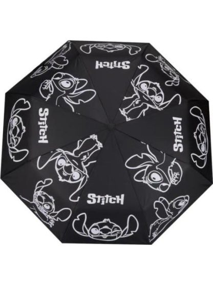 PARAGUAS PORTATIL STITCH NEGRO STITCH