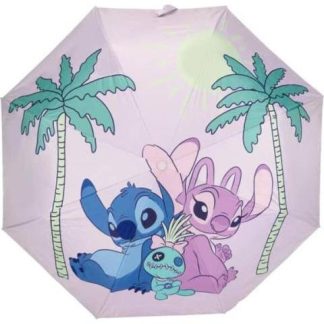 PARAGUAS PORTATIL STITCH ROSA STITCH