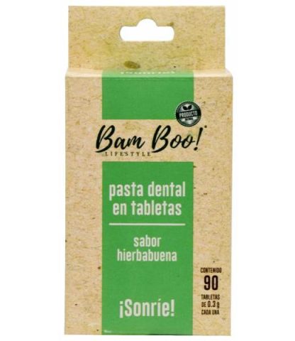 PASTA DENTAL HIERBABUENA 90 TAB BAM BOO LIFESTYLE