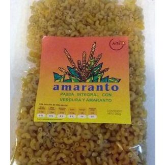 PASTA INTEGRAL AMARANTO CODITO 200 G ARTE AMARANTO