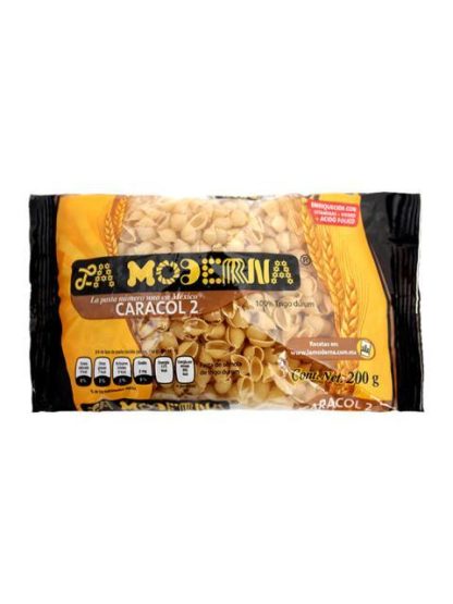 PASTA PARA SOPA LA MODERNA CARACOL #2 200 GRAMOS