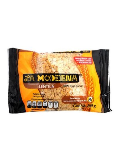 PASTA PARA SOPA LA MODERNA LENTEJA 200 GR