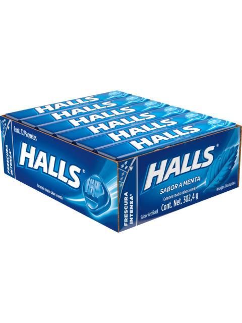 PASTILLAS HALLS MENTA PAQUETE CON 12 PIEZAS DE 9 PASTILLAS