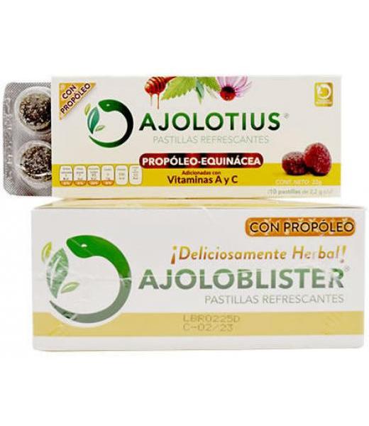 PASTILLAS REFRESCANTES PROPOLEO EQUINACEA 22 G AJOLOTIUS P 10