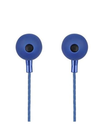 PERFECT CHOICE AUDIFONOS INTRAURICULARES CON MICROFONO STRETTO ALAMBRICO 1.2 METROS 3.5MM AZUL
