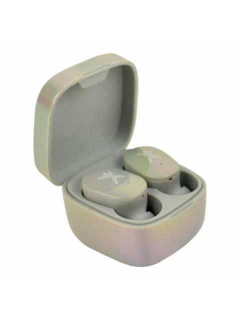 PERFECT CHOICE AUDIFONOS INTRAURICULARES CON MICROFONO TWS MINI PEARL INALAMBRICO BLUETOOTH USB-C GRIS