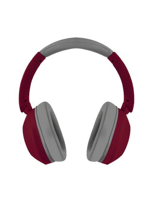 PERFECT CHOICE AUDIFONOS SOUNDIA BLUETOOTH INALAMBRICO USB-C ROJO
