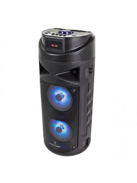 PERFECT CHOICE BAFLE FESTA BLUETOOTH INALAMBRICO 3500W PMPO USB NEGRO