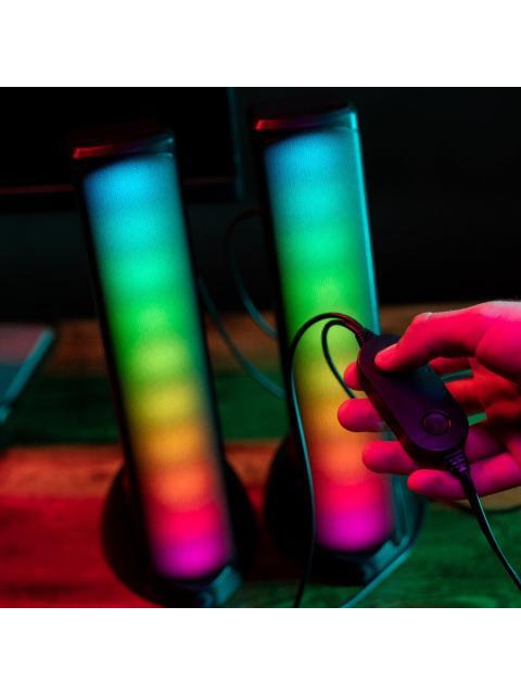 PERFECT CHOICE BOCINA PARA COMPUTADORA V-930280 ALAMBRICO-INALAMBRICO 2.0 CANALES 10W RMS 2 PIEZAS - Image 5