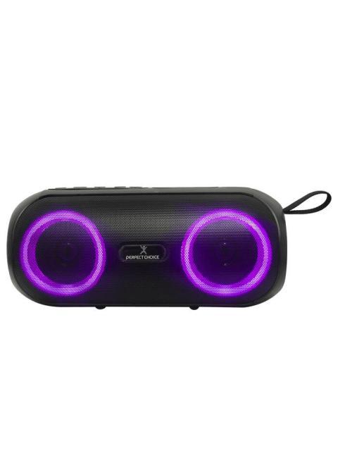 PERFECT CHOICE BOCINA PORTATIL PC-113096 BLUETOOTH INALAMBRICO 16W RMS AUX NEGRO - RESISTENTE A SALPICADURAS