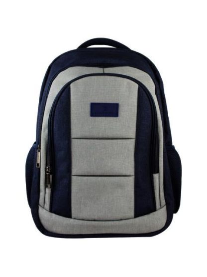 PERFECT CHOICE MOCHILA DE POLIESTER PC-084198 PARA LAPTOP 17 AZUL-GRIS