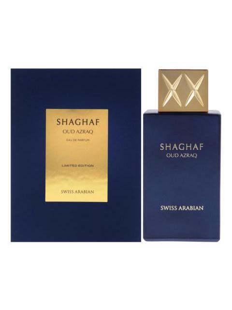 PERFUME ARABE SUIZO SHAGHAF OUD AZRAQ EDP 75 ML PARA UNIDADES