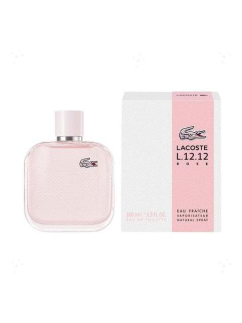PERFUME L12.12 ROSE EAU FRAICHE PARA MUJER 100 ML DE LACOSTE