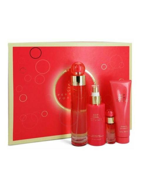 PERRY ELLIS SET 360 CORAL WOMEN PARFUM 118ML PARA MUJER