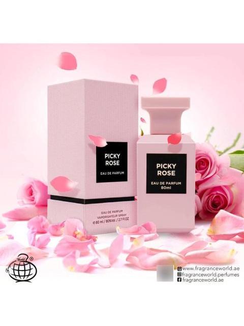 PICKY ROSE BY FRAGRANCE WORLD EAU DE PARFUM 80 ML UNISEX - Image 3