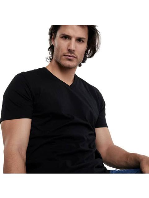 PLAYERA CUELLO V NEGRO NEXT CO - Image 4