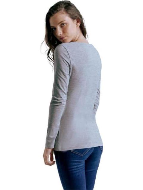 PLAYERA MANGA LARGA GRIS HOLLY LAND - Image 3