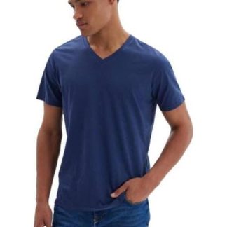 PLAYERA CUELLO V AZUL NEXT CO