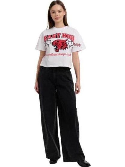 PLAYERA DAMA BLANCO HIGH SCHOOL MUSICAL
