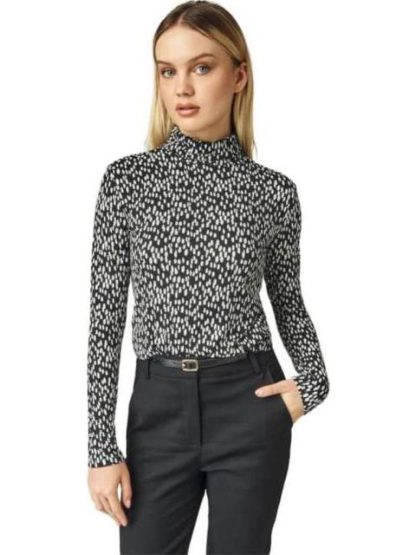 BLUSA MANGA LARGA BLANCO/NEGRO HOLLY LAND - Image 2