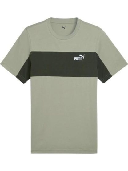 PLAYERA ESS BLOCK TEE VERDE PUMA - Image 5