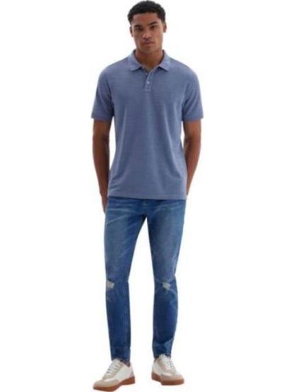 PLAYERA MANGA CORTA AZUL NEXT CO