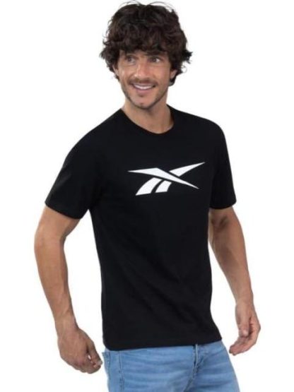 PLAYERA BASIC COTTON TEE NEGRO REEBOK - Image 3