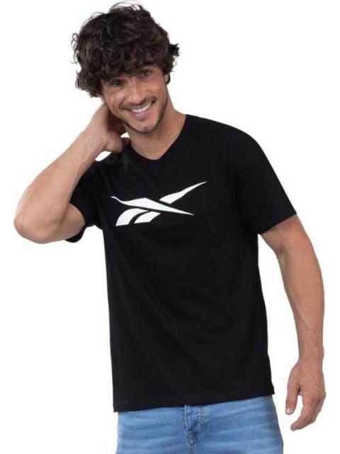 PLAYERA BASIC COTTON TEE NEGRO REEBOK - Image 4