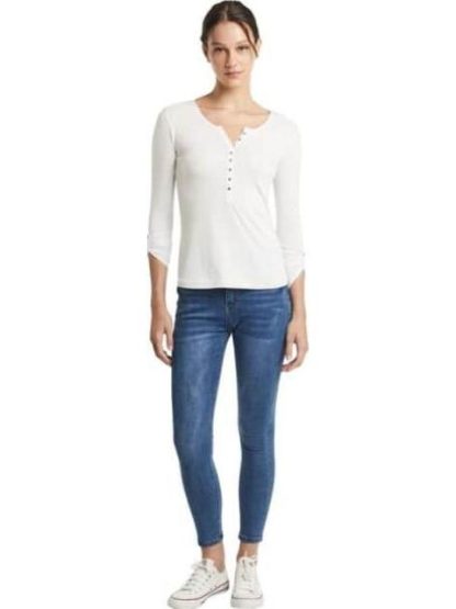 PLAYERA MANGA LARGA BLANCO HOLLY LAND
