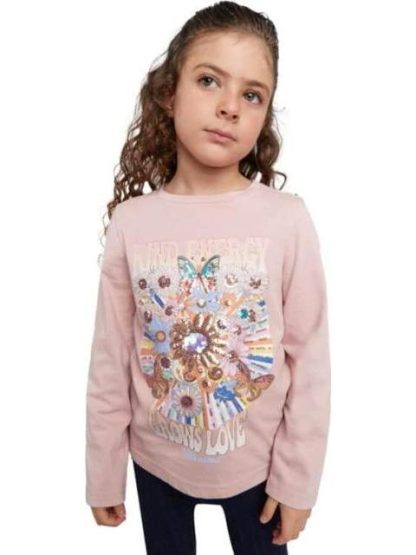 PLAYERA NIÑA PALO DE ROSA HOLLY LAND KIDS