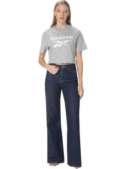 PLAYERA REEBOK IDENTITY BIG LOGO CROP TEE GRIS REEBOK