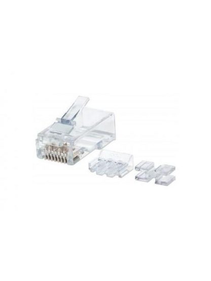 INTELLINET PLUG RJ-45 CAT6A UTP SOLIDO BOTE CON 80 PIEZAS TRANSPARENTES - Image 2