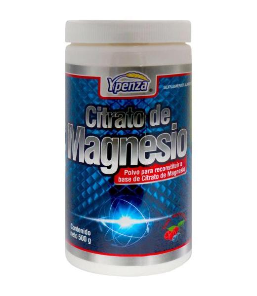POLVO CITRATO DE MAGNESIO SABOR FRUTOS ROJOS 500 GR SOLO PARA DIABETICOS