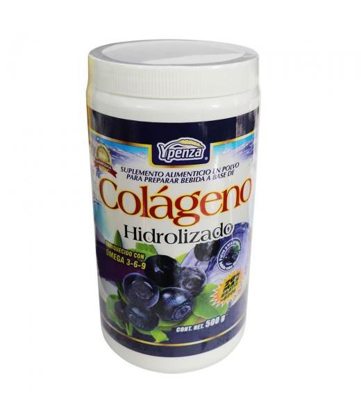 POLVO COLAGENO HIDROLIZADO BEBIDA SABOR BLUEBERRY 500 GR SOLO PARA DIABETICOS