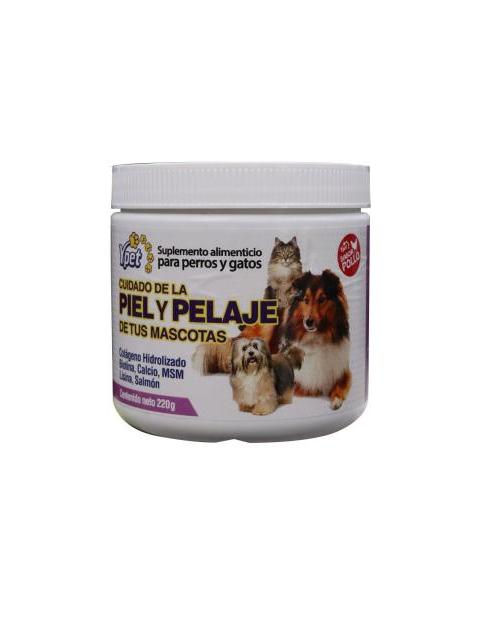 POLVO CUIDADO DE LA PIEL Y PELAJE DE TUS MASCOTAS SABOR POLLO 220 YPET SUPLEMENTOS ALIMENTICIOS PARA PERROS Y GAT